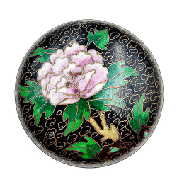 Старинная шкатулка с хризантемой в технике Cloisonne (Клуазонне) Китай.Первая половина  20 в.