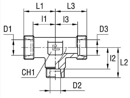 Соединение PRT DL15 10 15 (корпус) CAST