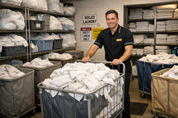 Хранение грязного белья в гостинице