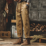 Американские тяжелые ретро-брюки Amy Kaki. Мужские весенние и осенние хаки комбинезоны Мужские осенние конусообразные повседневные брюки