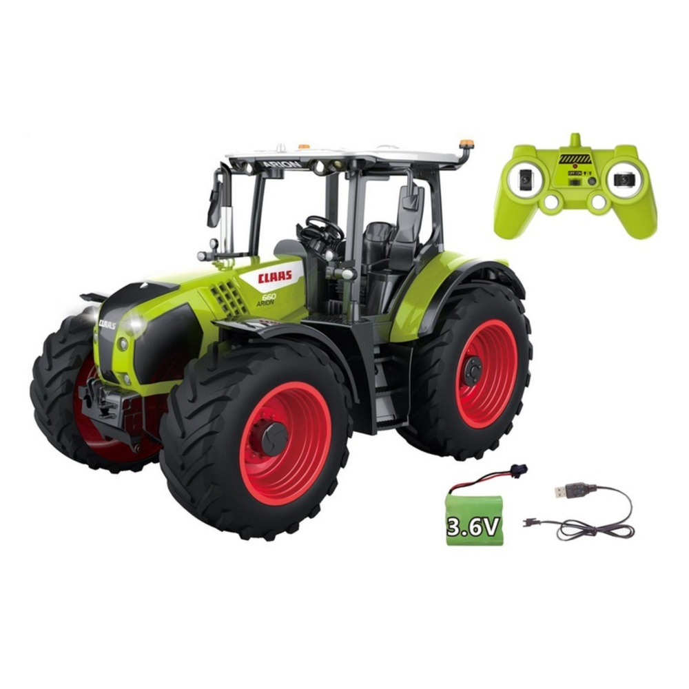 Радиоуправляемый трактор Double Eagle CLAAS ARION 660 1/24 2.4G RTR маленький
