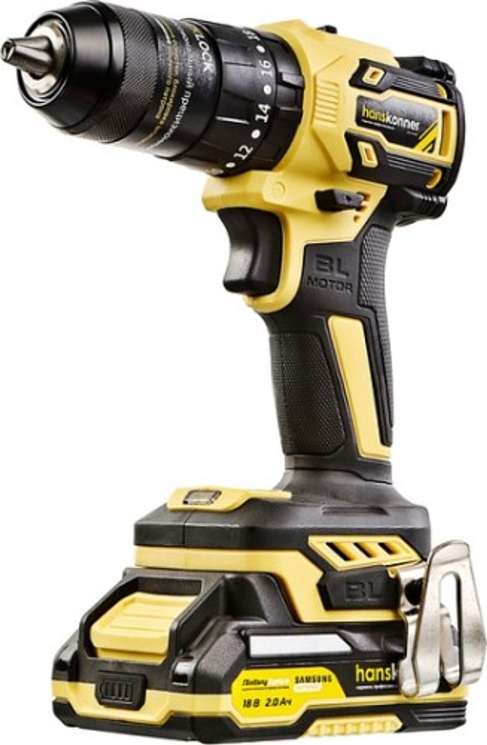 Дрель-шуруповерт аккумуляторная HANSKONNER HCD2065PRO