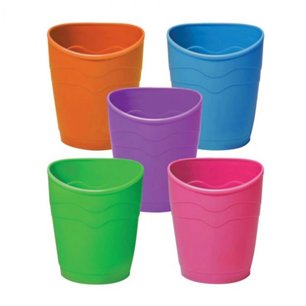 Подставка-стакан д/пиш.принадлежностей СТАММ "Intensive Премиум", пластик, ассорти