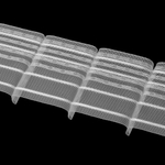 Шторная лента Oz-Is арт. 4384 M, коэф сборки 1:1,5, цвет прозрачный (ширина 100 mm)