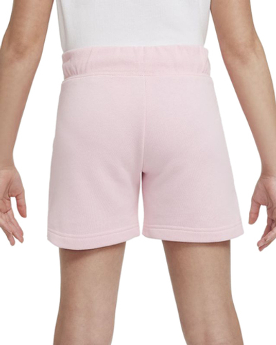 Шорты для девочки теннисные Nike Sportswear Club FT 5 Short - medium soft pink/white