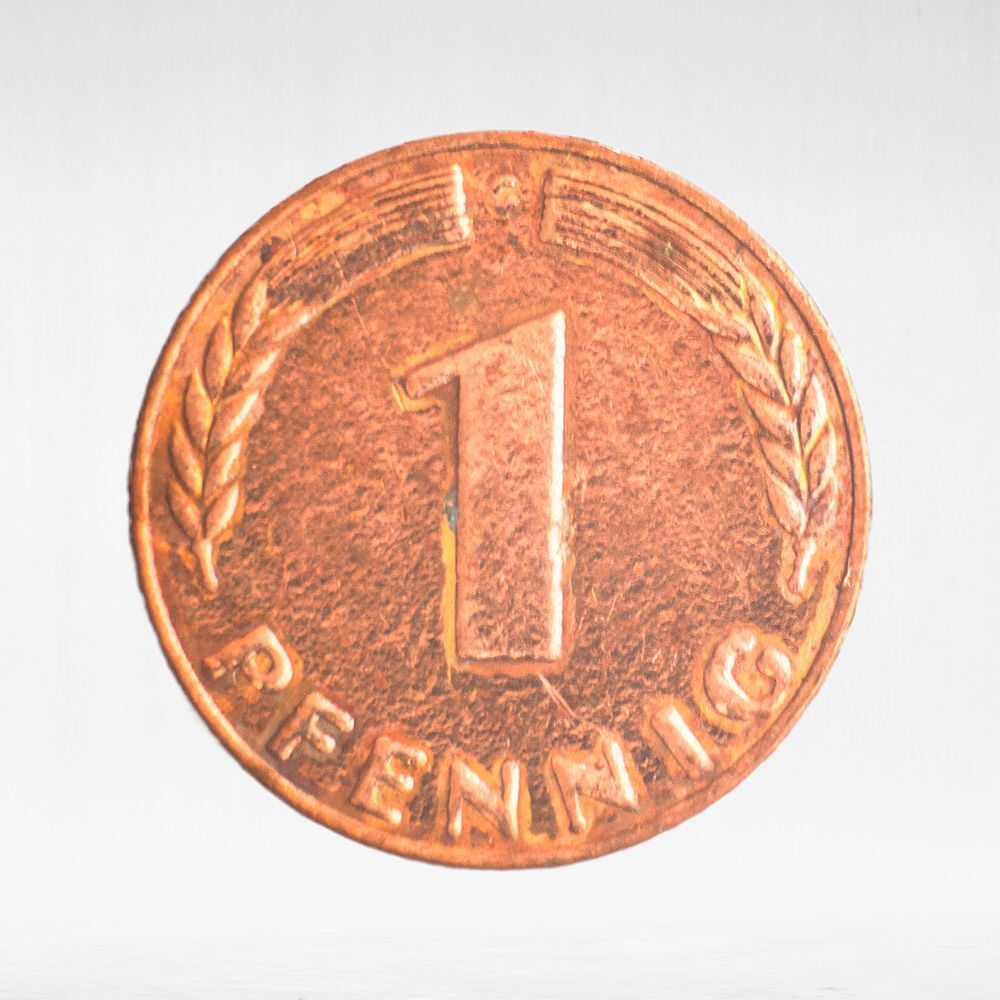 Germany, 1 Pfennig, 1967, (Karlsruhe Mint - "G"), VF