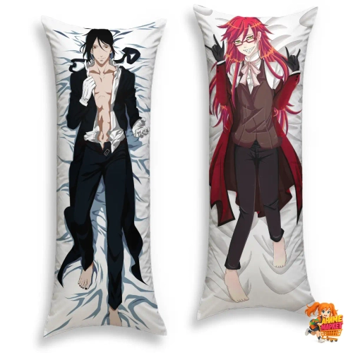 Дакимакура Темный дворецкий Себастьян Михаэлис и Грелль Сатклифф