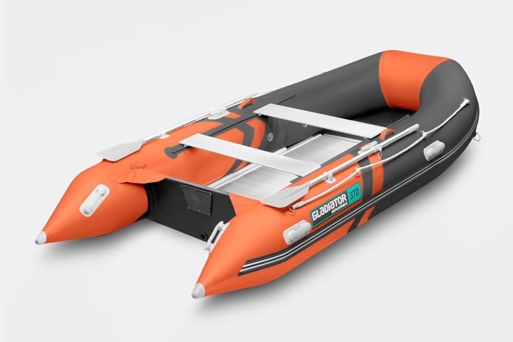 Надувная лодка GLADIATOR B330AL оранжево-темносерый
