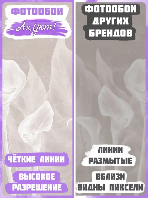 400х270 Фотообои белые цветы и листья на бежевой стене