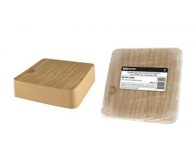 Коробка распаячная КР 75х75х20 ОП сосна IP40, инд. штрихкод TDM SQ1401-0403 (упаковка 5 шт)