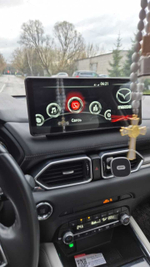 Магнитола для Mazda CX-5 KF 2017-2022 (рынок РФ/Европа) - Carmedia HP-M1211 монитор 12.3" в стиле Audi на Android 11, CarPlay, 4G SIM-слот (поддержка Bose и 360)