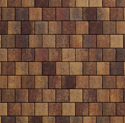 Тротуарная плитка КВАДРАТ 100х100 мм Листопад гранит Осень