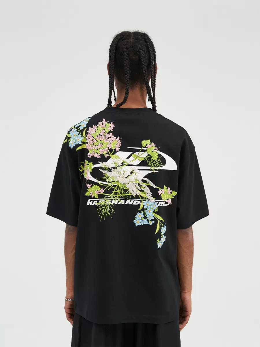 Футболка HARSHandCRUEL "Flowers" Loose fit Tee