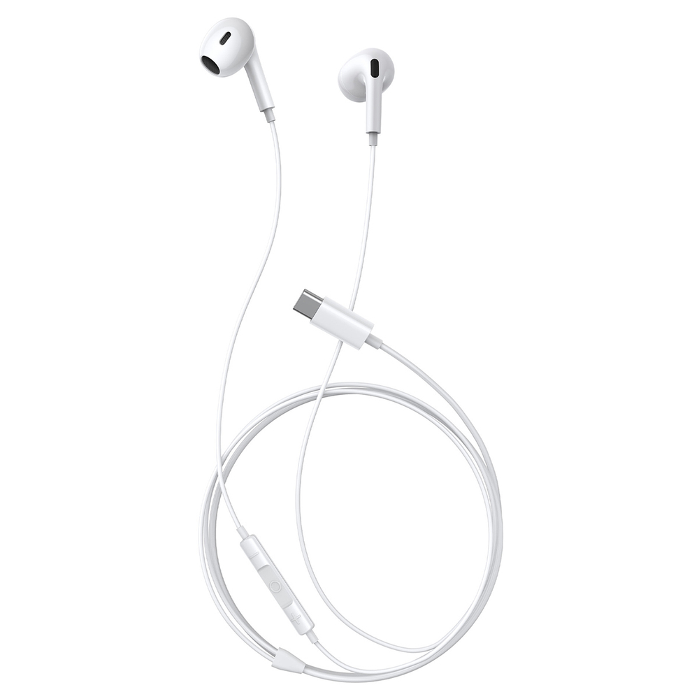 Наушники Baseus Encok CZ17 Semi-In-Ear Wired Earphones - Moon White