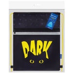 Мешок для обуви BRAUBERG с петлей светоотражающая полоса 2 отделения 46х36 см Dark cat (2 штуки в упаковке)
