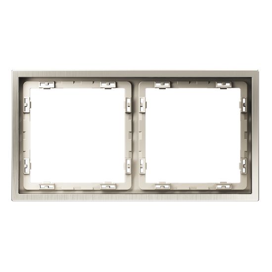 Рамка металлическая на 2 поста, S70 Metal (никель)