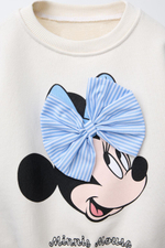 Толстовка с принтом minnie mouse © disney и бантом