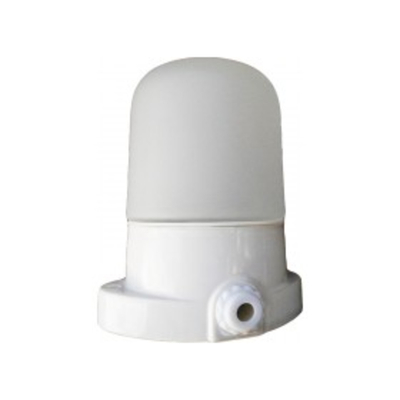 Светильник "ВЕЗУВИЙ" для сауны ("Белый", арт.400) Прямой