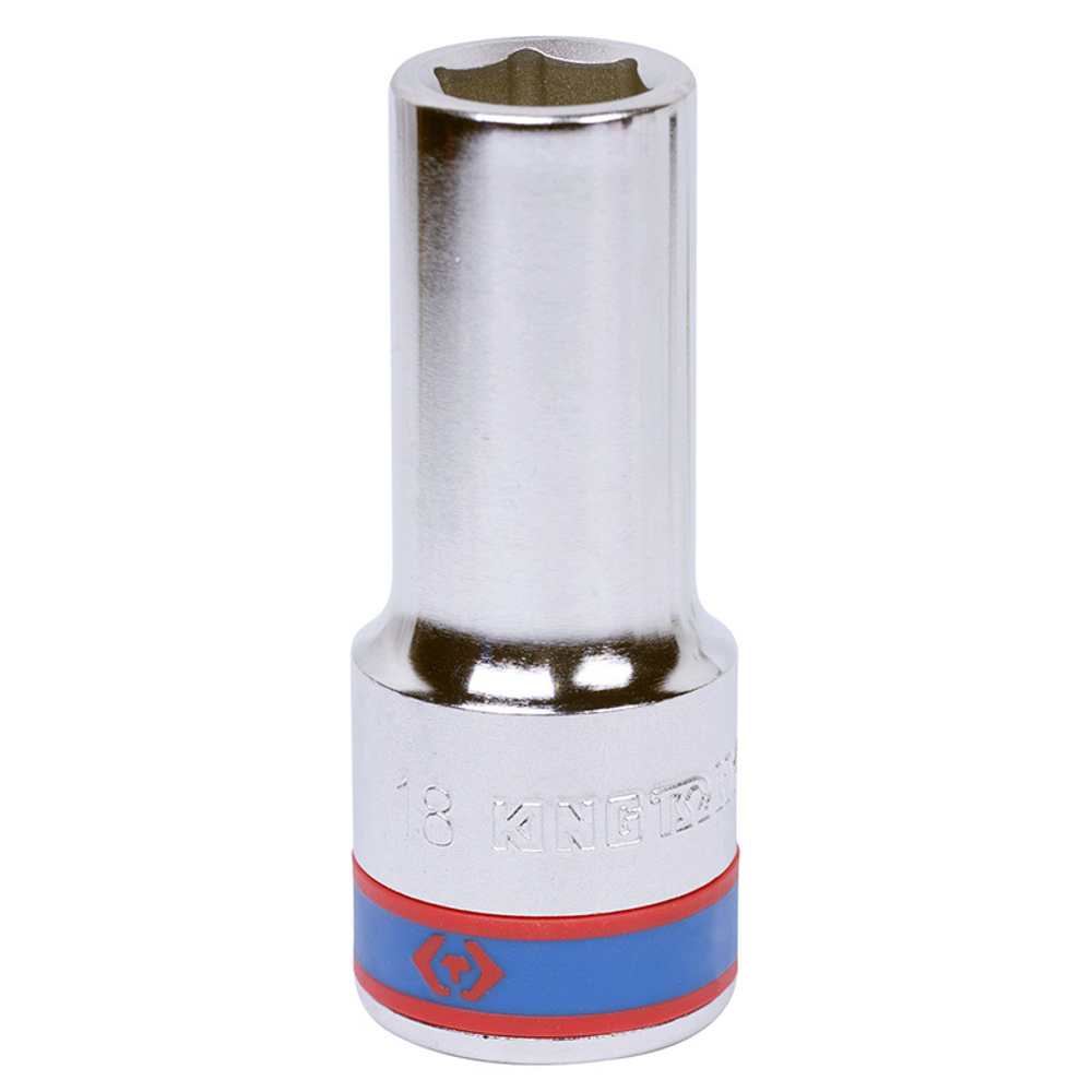 Головка торцевая глубокая шестигранная 3/4&quot;, 18 мм KING TONY 623518M