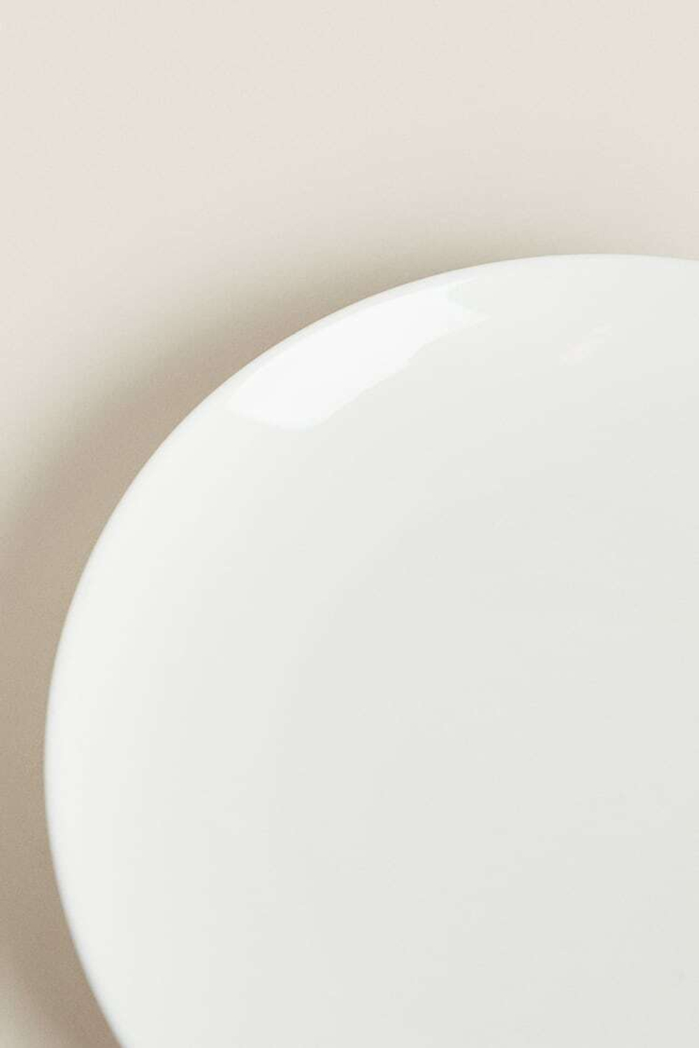 ZARA HOME ТОНКАЯ ФАРФОРОВАЯ ТАРЕЛКА ДЛЯ ХЛЕБА, БЕЛЫЙ