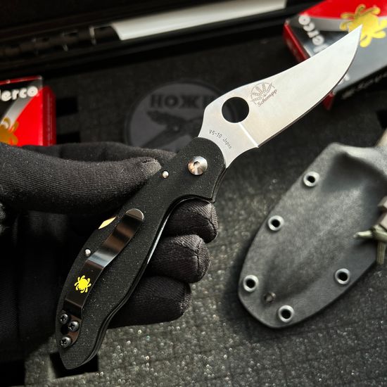 Раритетный складной нож Spyderco SMALL PERSIAN FOLDER™ 2 G-10 C105GP2