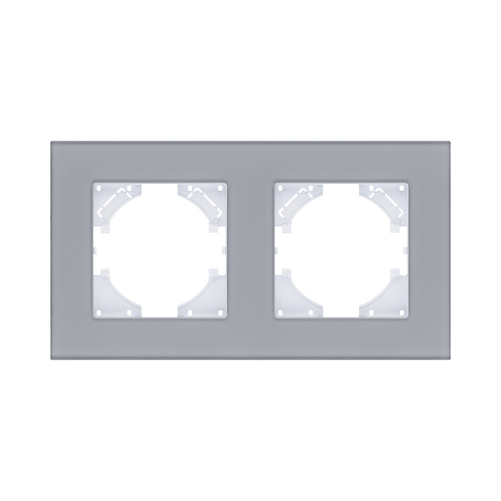 Рамка 2-постовая, стекло серый Kollinger Reflex MG RM2GY