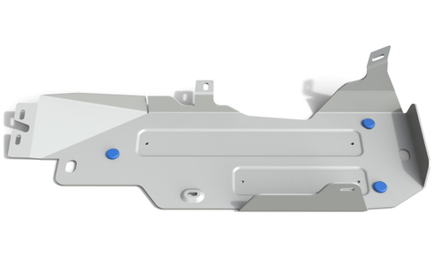 Защита топливного бака Rival для Jeep Wrangler JK 2-дв. (V - 2.8D) 2007-2018, штампованная, алюминий 6 мм, с крепежом, 2333.2732.1.6