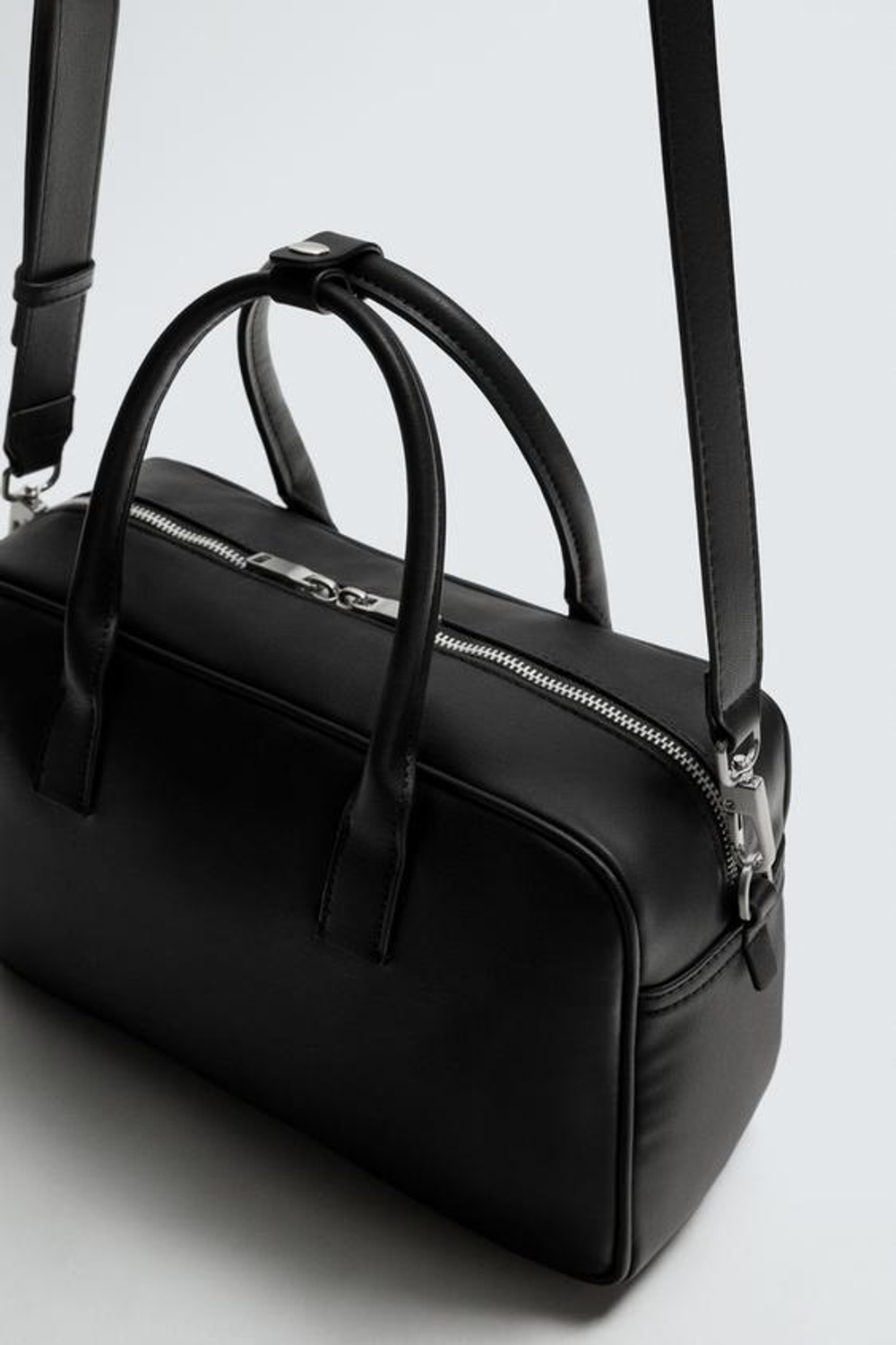 ZARA ОДНОТОННАЯ СУМКА, ЧЕРНЫЙ