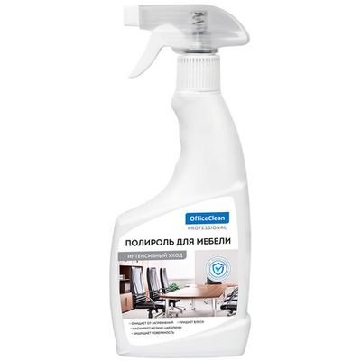 Полироль для мебели OfficeClean, спрей, 500 мл.