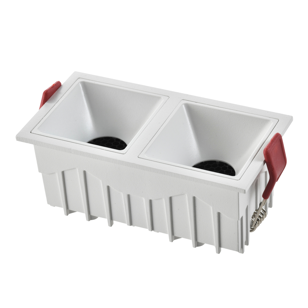 ST757.548.20 Св-к встр. Белый LED 2*10W 4000K 1400Lm Ra >90 60° IP20 L65xW126xH52 85-265V