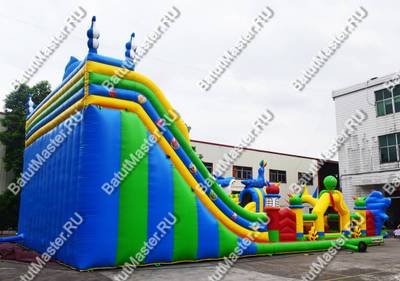 Коммерческий надувной батут "Осьминоги и акулы" 17*10*8 м B-14657