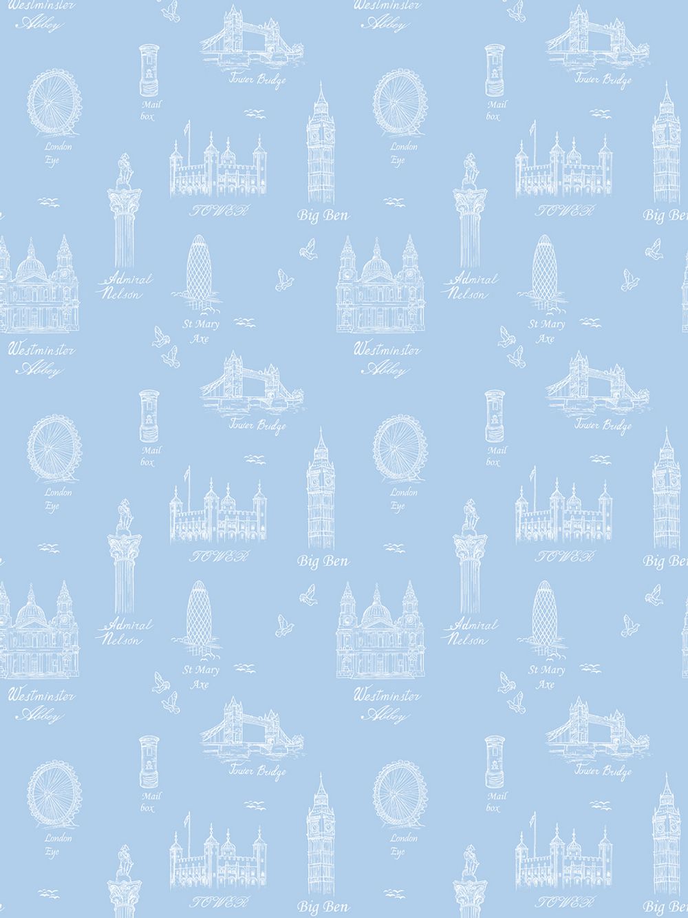 Пододеяльник перкаль Сказка "Биг Бен" 2-спальный на молнии 175x215 см