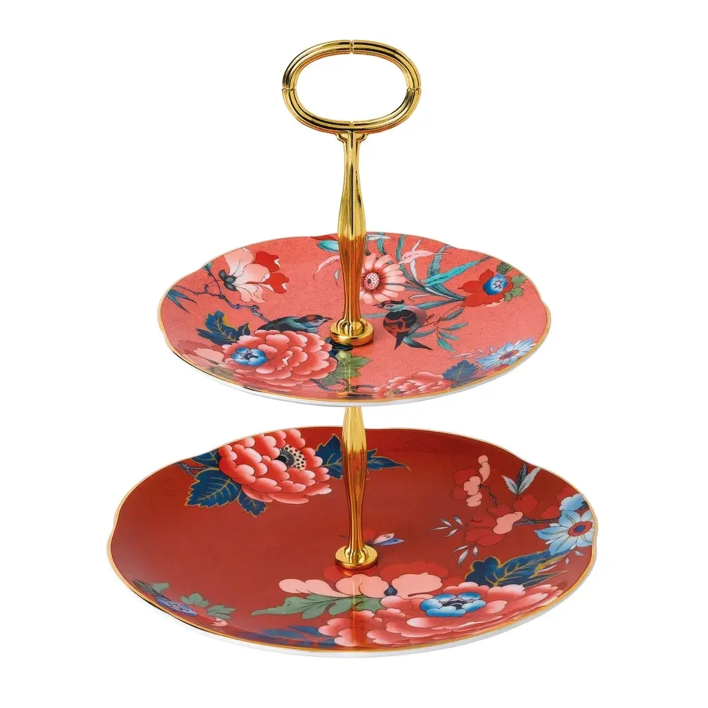 Wedgwood Etagere II Peonia Blush red