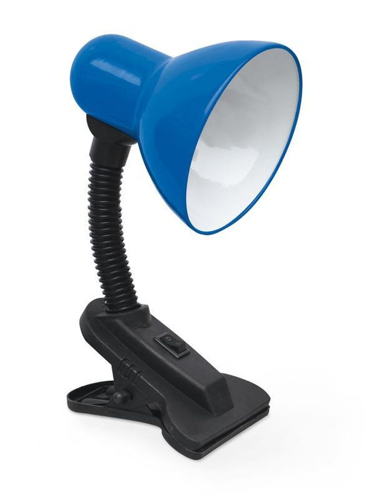 Светильник настольный СНП 21ТС 40Вт E27 230В под лампу на прищепке с подвесом син. IN HOME 4690612046846