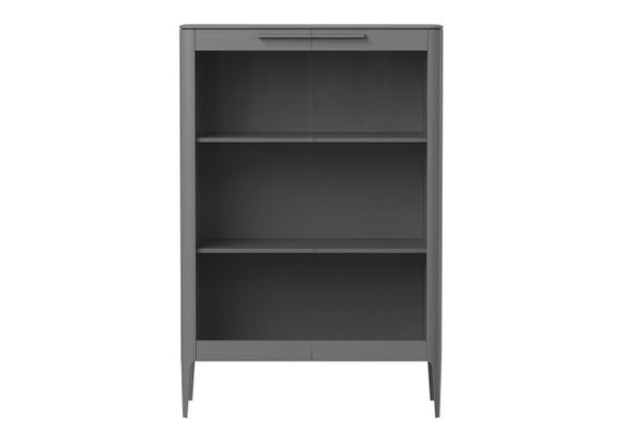 Витрина Type oak стеклянная высота 150 см (серый)