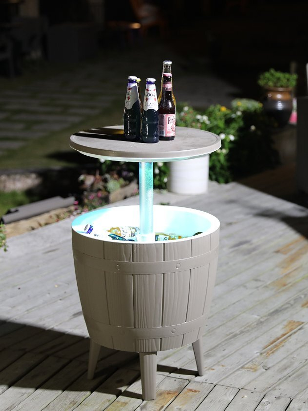 Стол пластиковый мини-бар Tagliamento Nova Cool Bar, белый, тортора