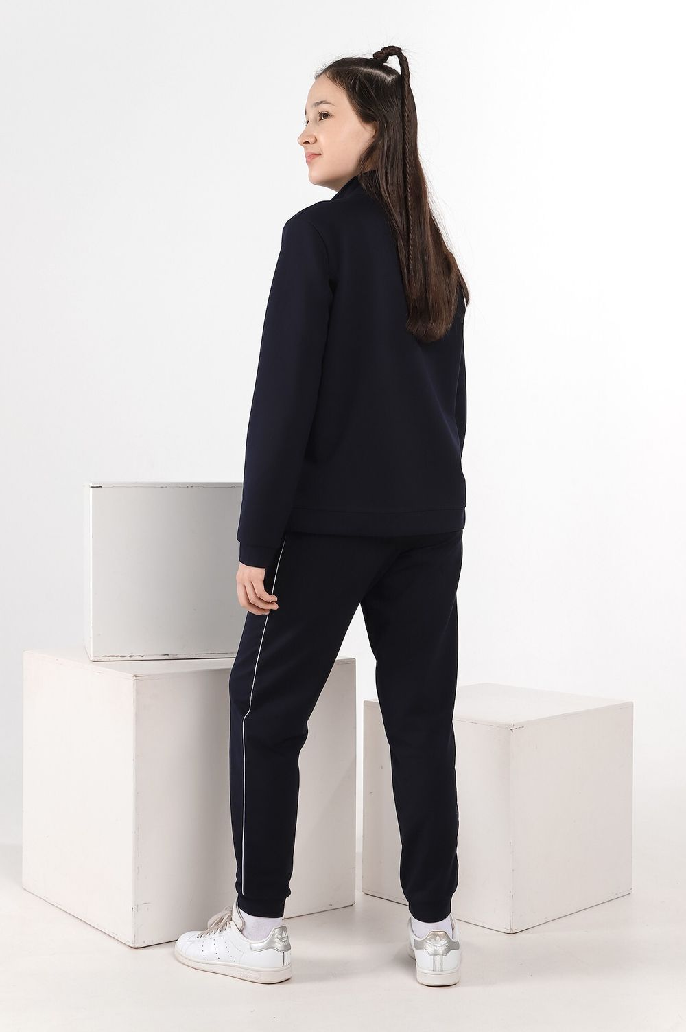 Костюм для девочки Скул-5 Виотекс ТЁМНО-СИНИЙ