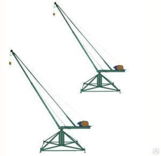 Кран стреловой поворотный "МАСТЕР" 320 кг 60 м без противовесов