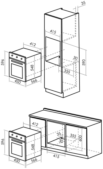 Электрический духовой шкаф MBS DE-453IV