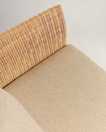 Двухместный диван Galea из тикового дерева и синтетического ротанга 170,5 см