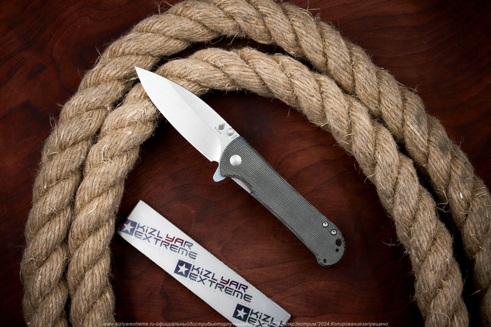 Складной нож Kizer Coniferous сталь 154CM Satin рукоять Титан и Микарта