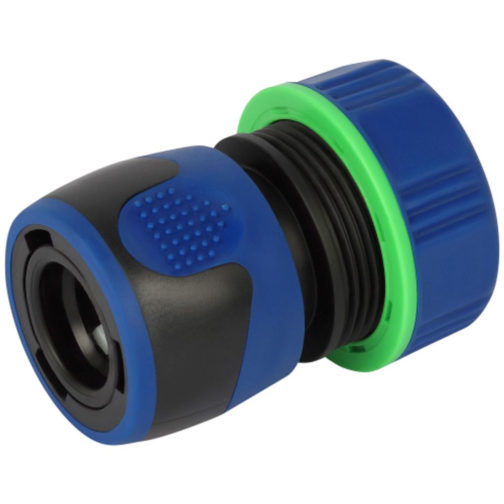 Коннектор GREEN APPLE GAP-C1904 для шланга с аквастопом 19 мм 3/4 дюйма пластик TPR | Аксессуары для полива Green Apple