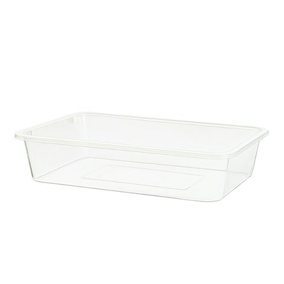 Лоток прямоугольный прозрачный 0,9 л 203*144*47 цвет в ассортименте