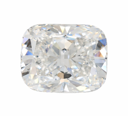 Лабораторно-выращенный бриллиант кушон 6.97 х 5.59 х 3.87 мм F/VS1 1.20 ct