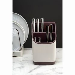 Органайзер для кухонных принадлежностей Ronja, 23х13 см, светло-серый/темно-сливовый