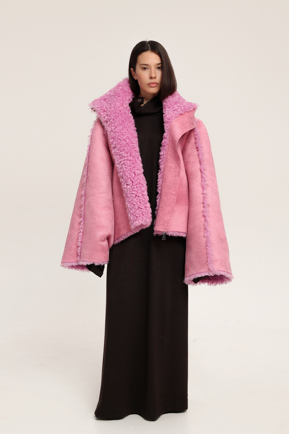 Бомбер двусторонний из экомеха