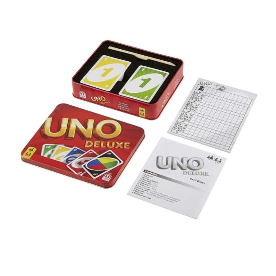 Настольная игра Mattel Uno Deluxe в жестяной коробке
