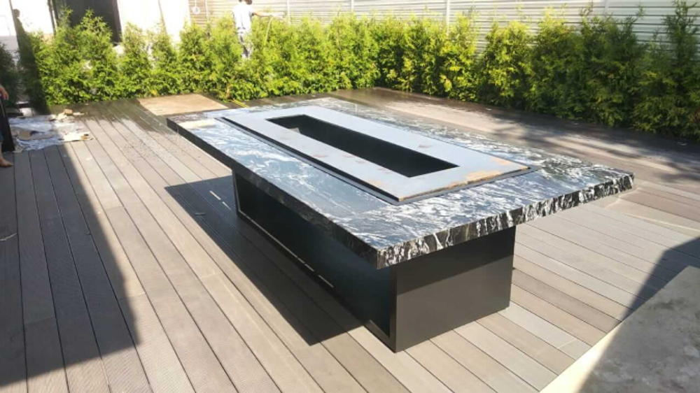 Дровяной гриль-стол Elbrus Grill Монблан 1460 (столешница 2100x1400 мм)