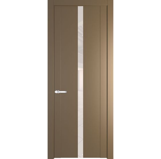 Межкомнатная дверь эмаль Profil Doors 1.8P перламутр золото стекло перламутровый лак