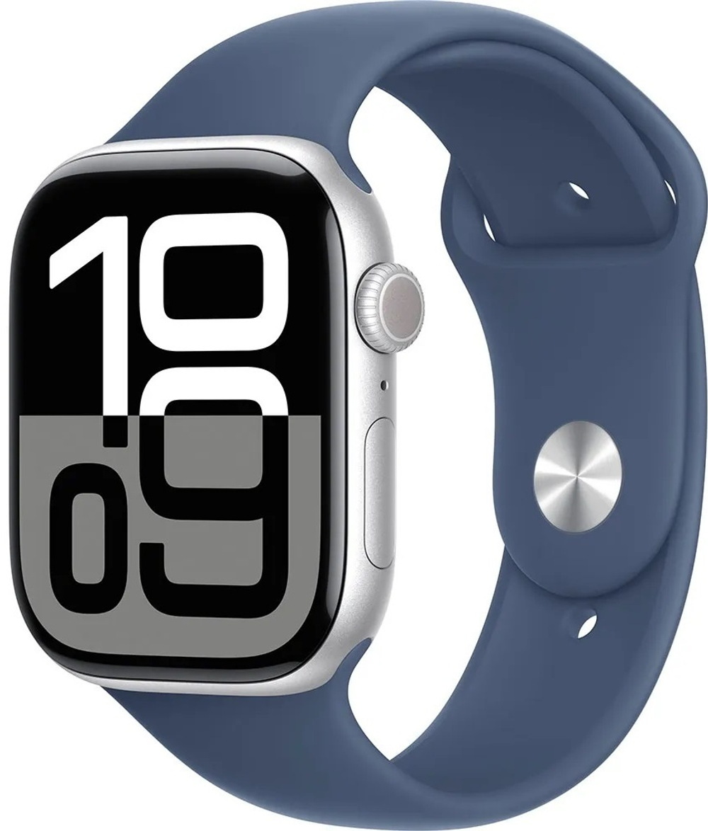 Смарт-часы Apple Watch Series 10 M/L 46 мм серебристый-синий